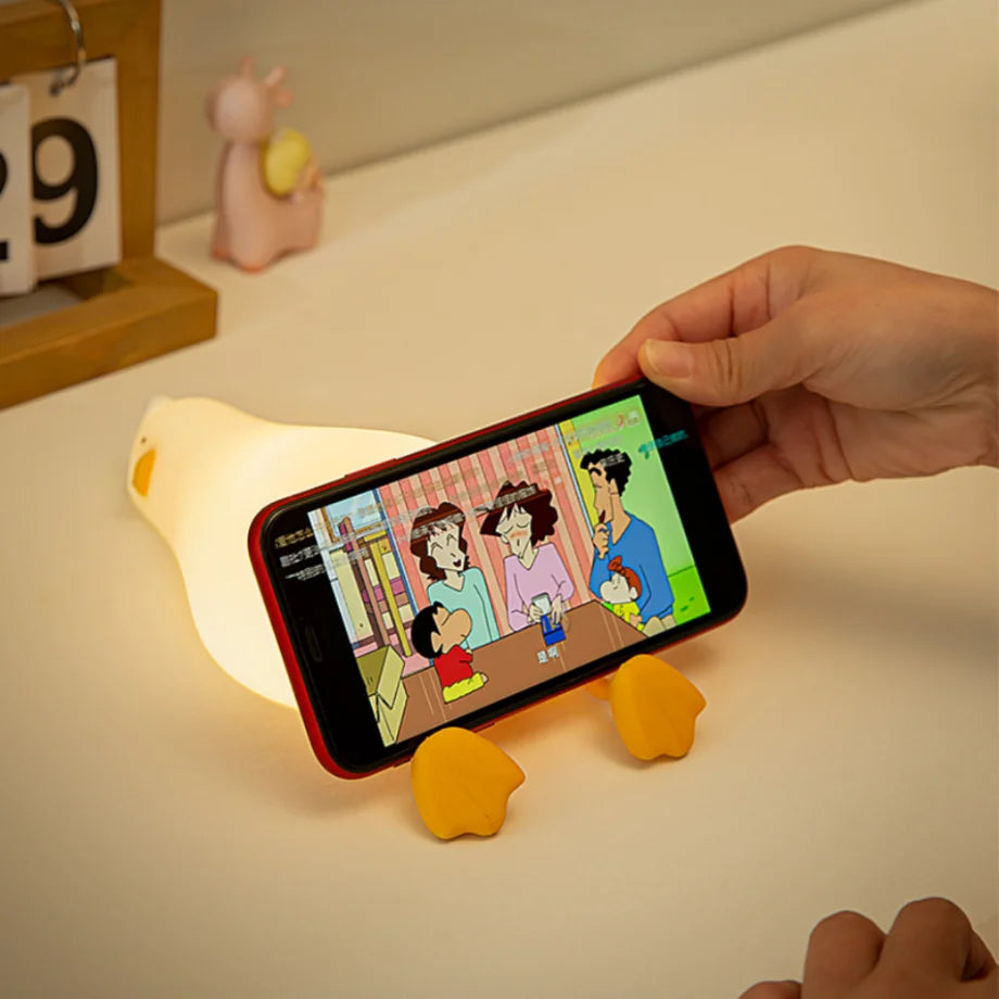 Lampe Enfant LED Canard en Silicone – Rechargeable et Douce !