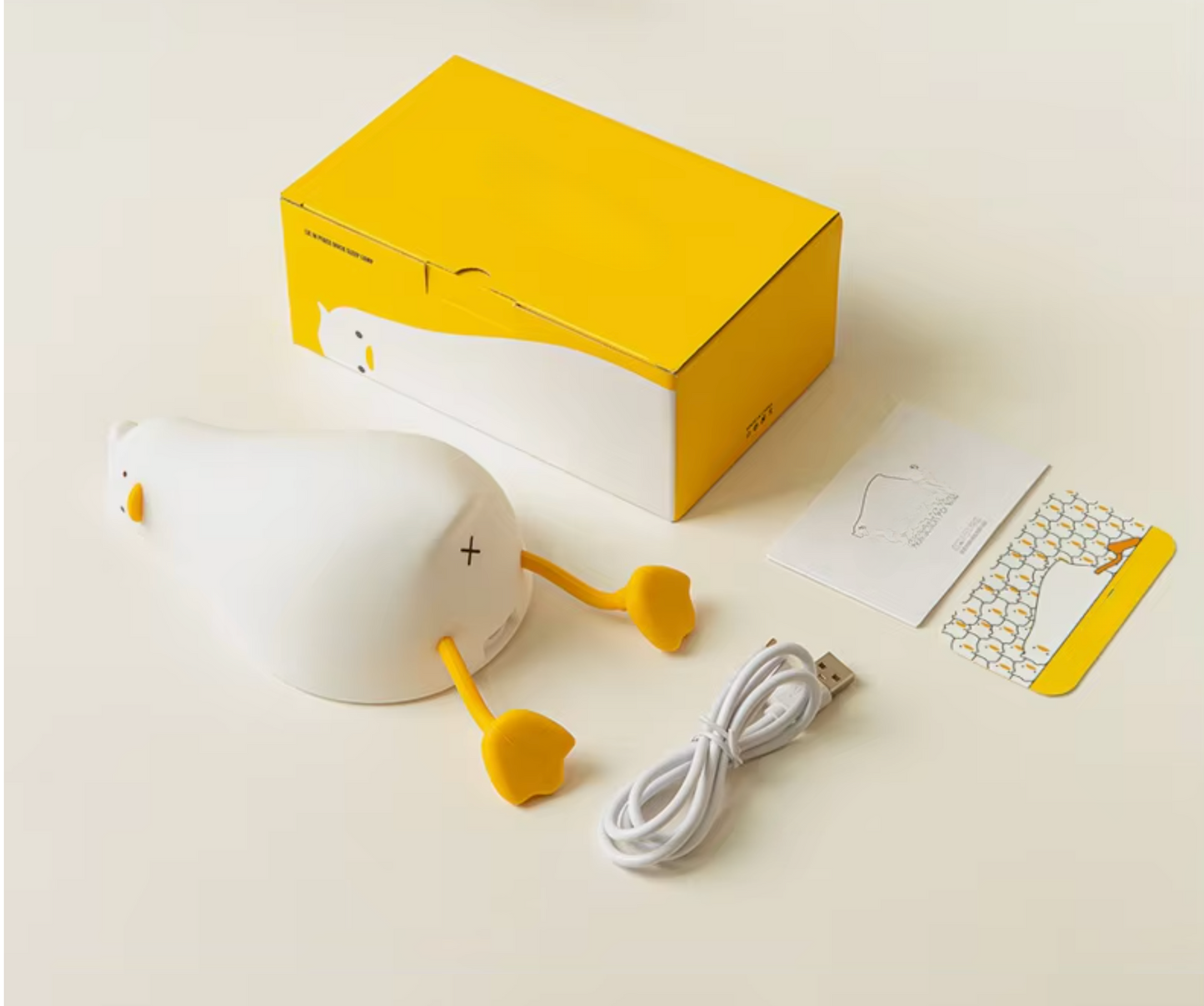 Lampe Enfant LED Canard en Silicone – Rechargeable et Douce !